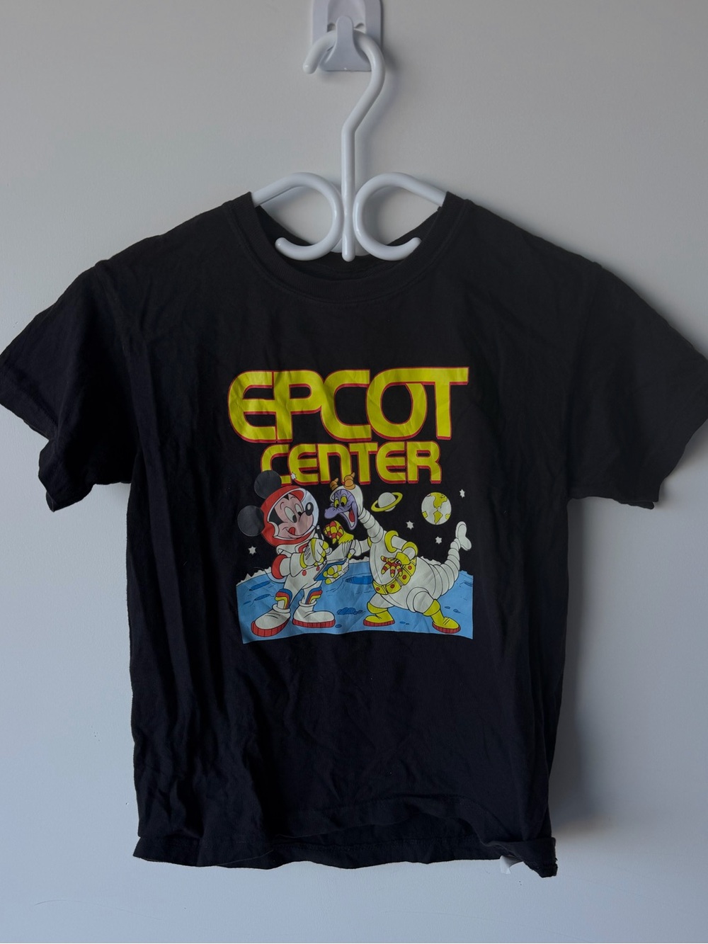 Comfort Colors Black EPCOT Center Graphic Kids T-Shirt Youth Medium